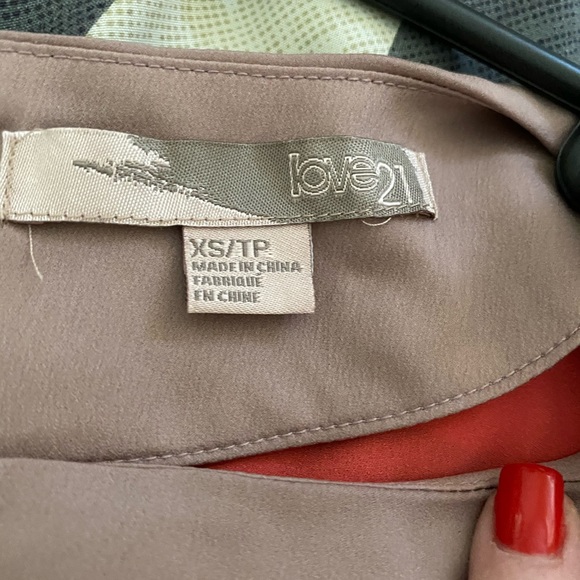 Tangerine/tan Dress - Picture 3 of 3